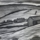 D10 Above Smarber 2005 charcoal 73x55cm £450
