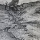 D1 Smarber Scar 2005 charcoal 84x59cm SOLD