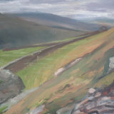 O21 Towards Shunner Fell 2011 oil on board 41x30cm SOLD