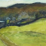 O6 Muker 1996 oil on paper 50x40cm SOLD
