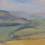 O7 Spring Morning Swaledale 2015 oil on paper 52x40cm SOLD
