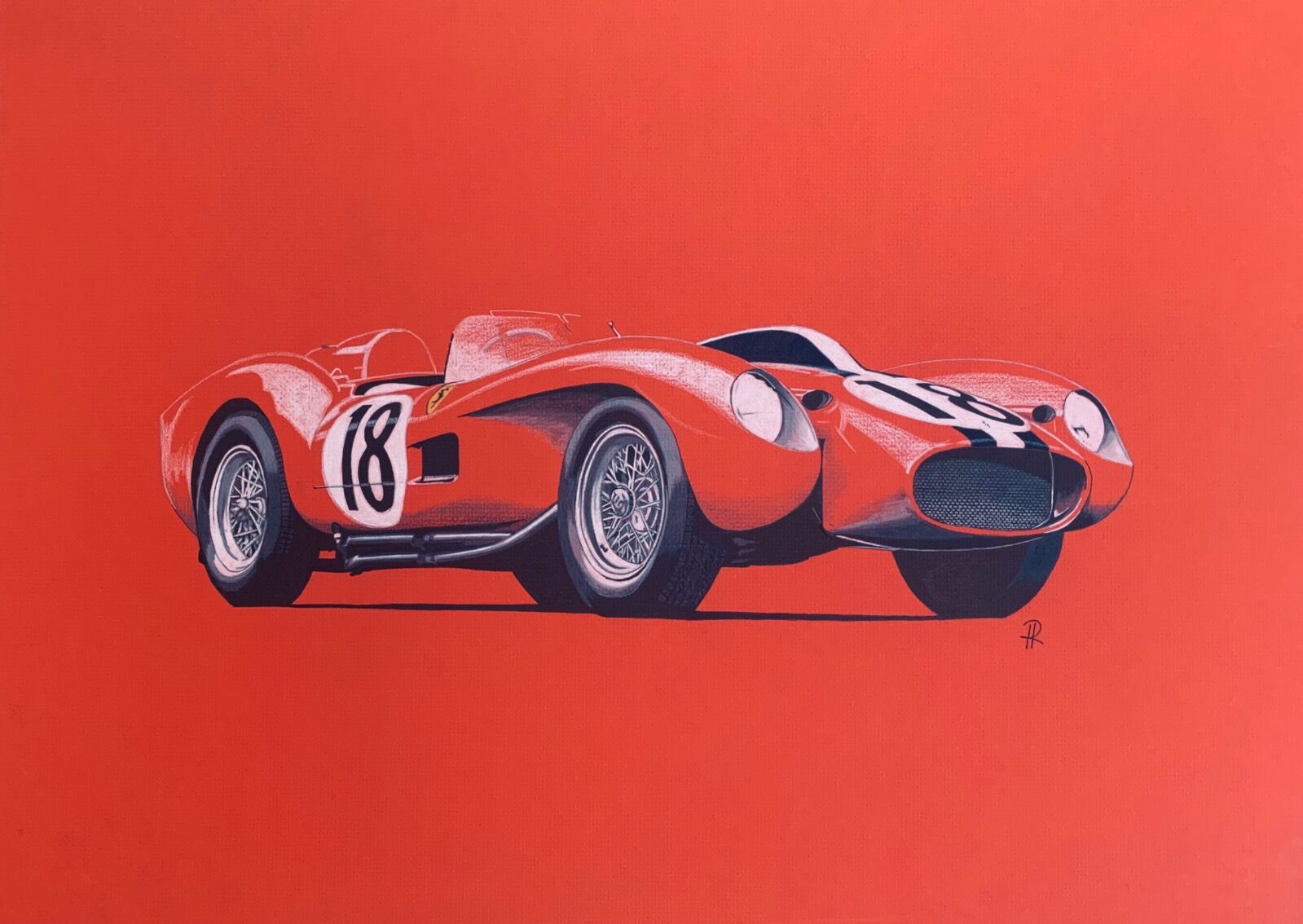 Ferrari Testarossa 1957 (Size A2+)