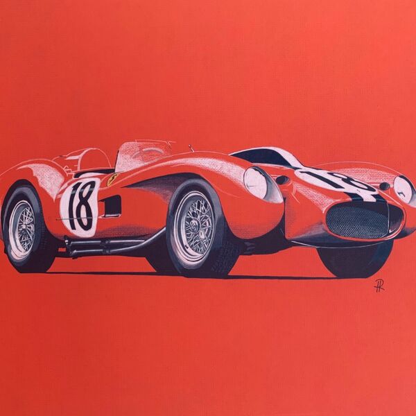 Ferrari Testarossa 1957 (Size A2+)