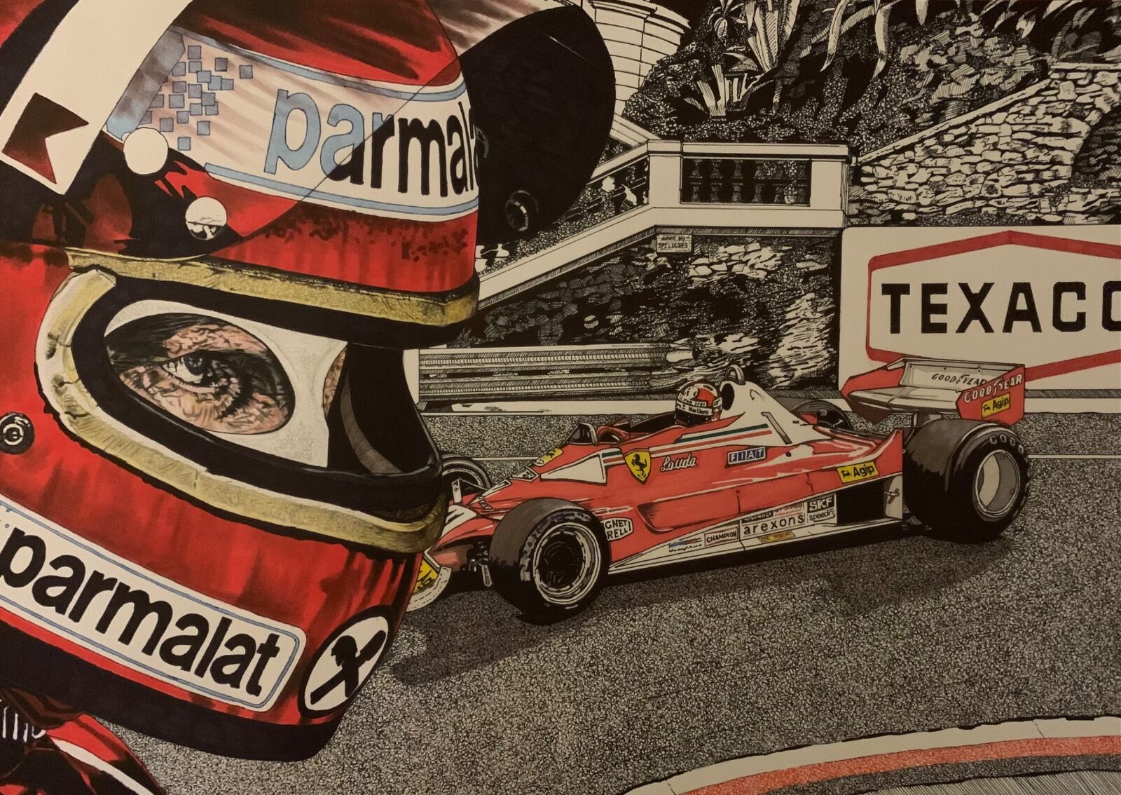 Legends of Motor Racing: Niki Lauda (Size A2)