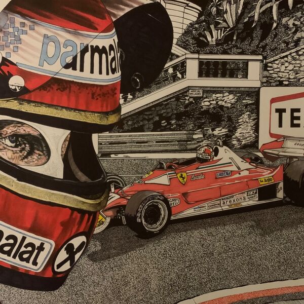 Legends of Motor Racing: Niki Lauda (Size A2)