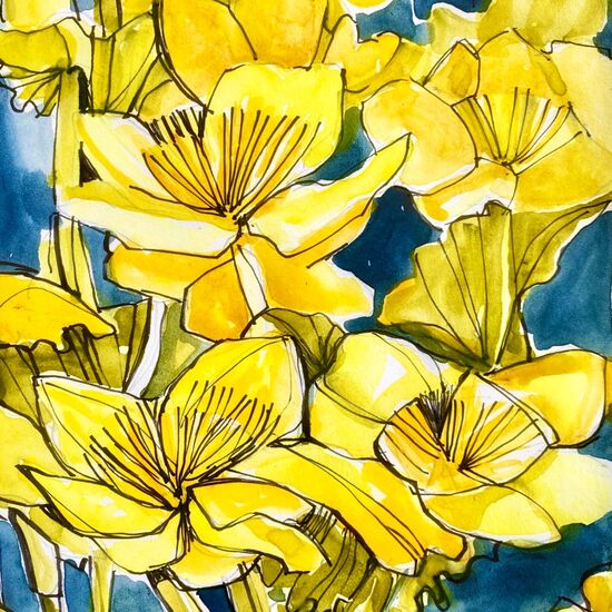 Marsh marigolds