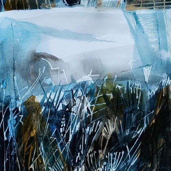 House on a snowy hill