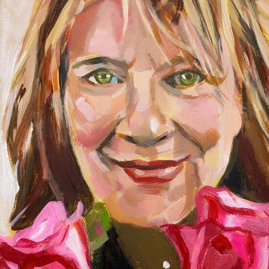 self portrait with roses