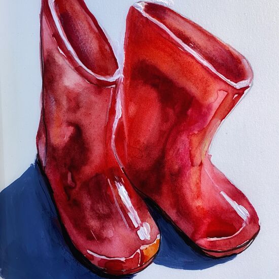 red wellies