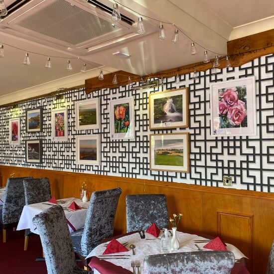 exhibition of A3 framed prints