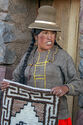 Peruvian woman in traditional clothes