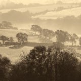 Misty Morning over the Somerset Levels 1