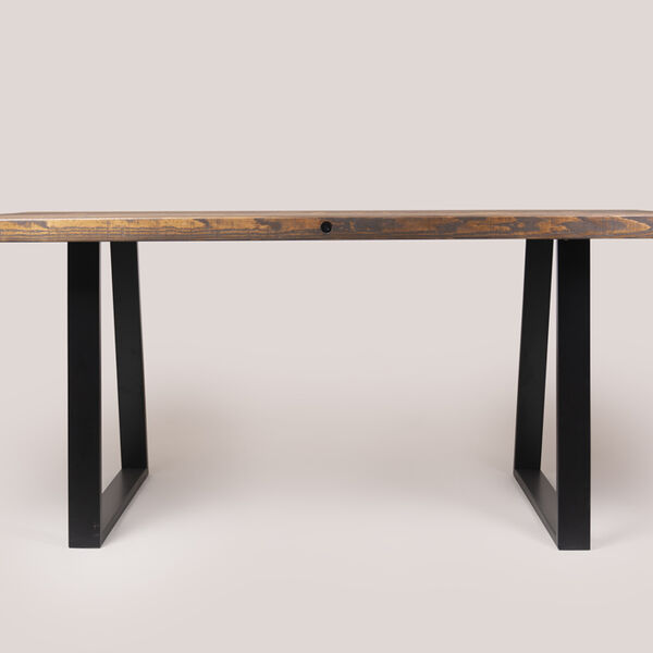 Dining Table with Trapezium Legs Rustic dining table with trapezium legs