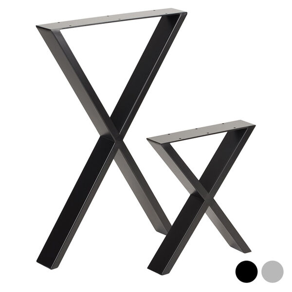 Cross Industrial Legs cross legs in industrial style for tables and benches