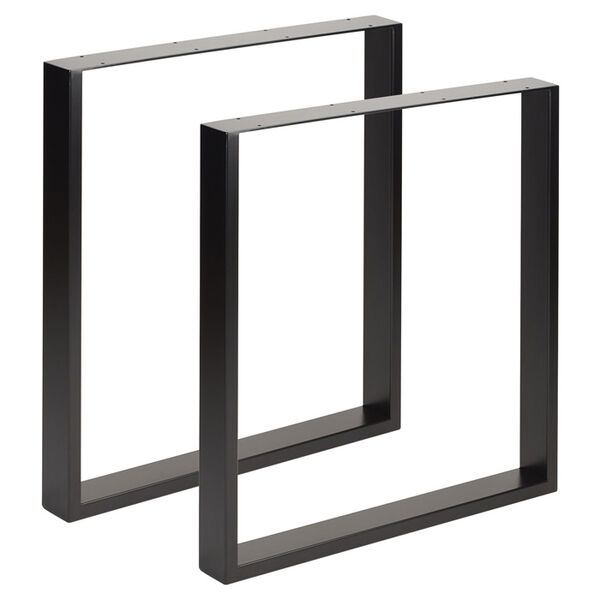 Square Industrial Table Legs square industrial legs for tables and benches