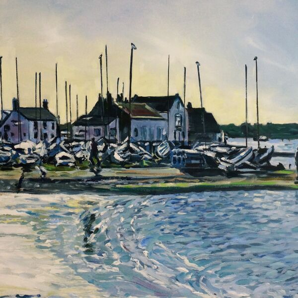 Sun on the water, Highcliffe Sailing Club