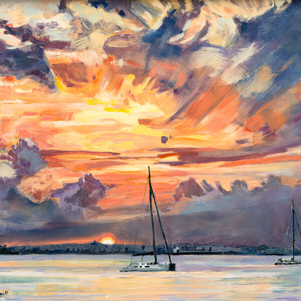 Sunset in Cuba