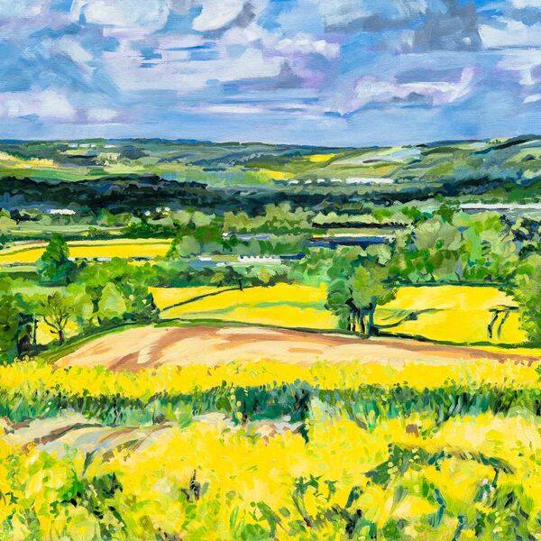 View towards the North Downs, Kent