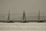Sharpie racing in Brancaster Harbour