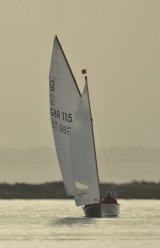 Sharpie in Brancaster Harbour