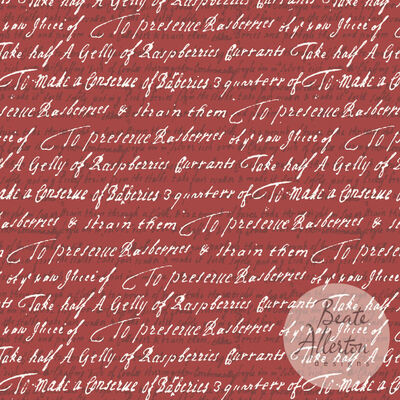 Medieval jam recipe seamless vector pattern, available for exclusive licensing