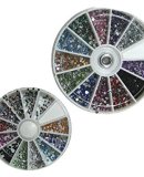 Multi Coloured Nail Art Rhinestone Wheel €6