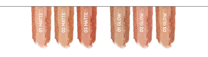 Andreia Professional bronzer swatches