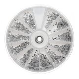 Silver Diamonte Nail Art Wheel €6