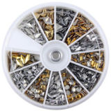 Nail Studs (Silver & Gold Mixed) Wheel €3.95