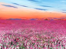 Dusk over the Tulipfield card