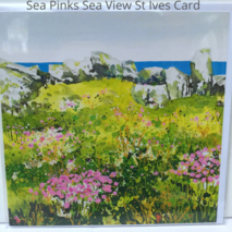Sea Pinks, Sea View St Ives card Sea Pinks, Sea View: St Ives card Becca Clegg cornwall