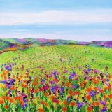 Field with Orange Poppies card