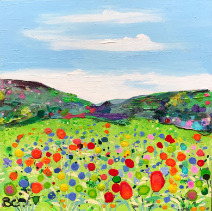 Meadow 1 Becca Clegg Meadow 1 in frame glass