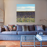 Becca Clegg Purple Irisfield 1 metre painting