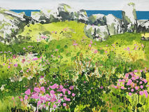 Sea Pinks, Sea View St Ives Sea Pinks, Sea View: St Ives Giclee Print