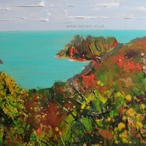 Sunny Day at Logan's Rock, Cornwall SOLD