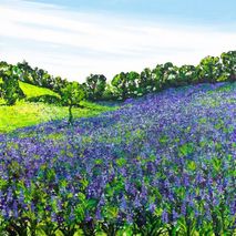 Carpet of Blue Giclee Print