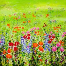 Frimley Meadow Flowers Print Green Meadow Flowers Becca Clegg