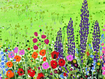 Frimley Park Hospital NHS Foundation Trust Triptych in Ward F14 card - detail Painting 3