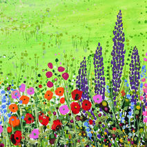 Frimley Park Hospital NHS Foundation Trust Triptych in Ward F14 card - detail Painting 3