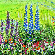 Frimley Park Hospital NHS Foundation Trust Triptych in Ward F14 card - detail Painting 4