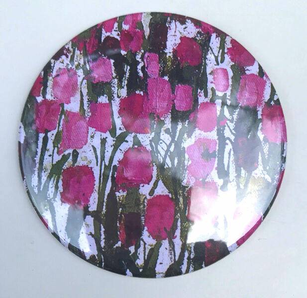 Becca Clegg Mirror decorative flowers gift pocket vanity