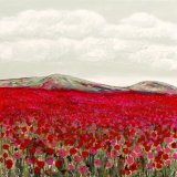 Large Pink Poppyfield - card design 2