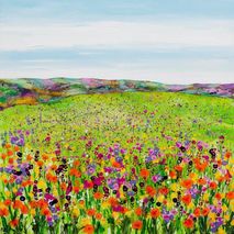 Field with Orange Poppies Giclee Print