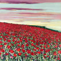 Poppyfield at Dusk Becca Clegg Poppyfield at Dusk