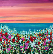 Rainbow Coast Flowers sea coast becca clegg
