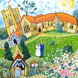 Wedding at Hambleden Church by Bee Skelton