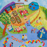 Contemporary naive painting by Bee Skelton