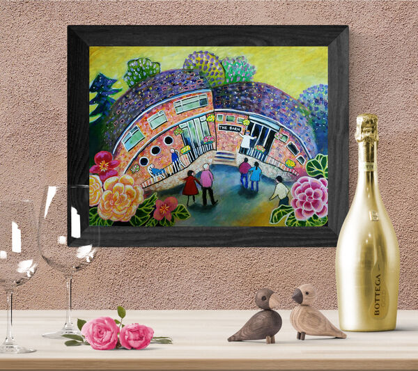 The Barn Marlow Bottom original painting by Bee Skelton