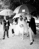 Arriving in the rain!